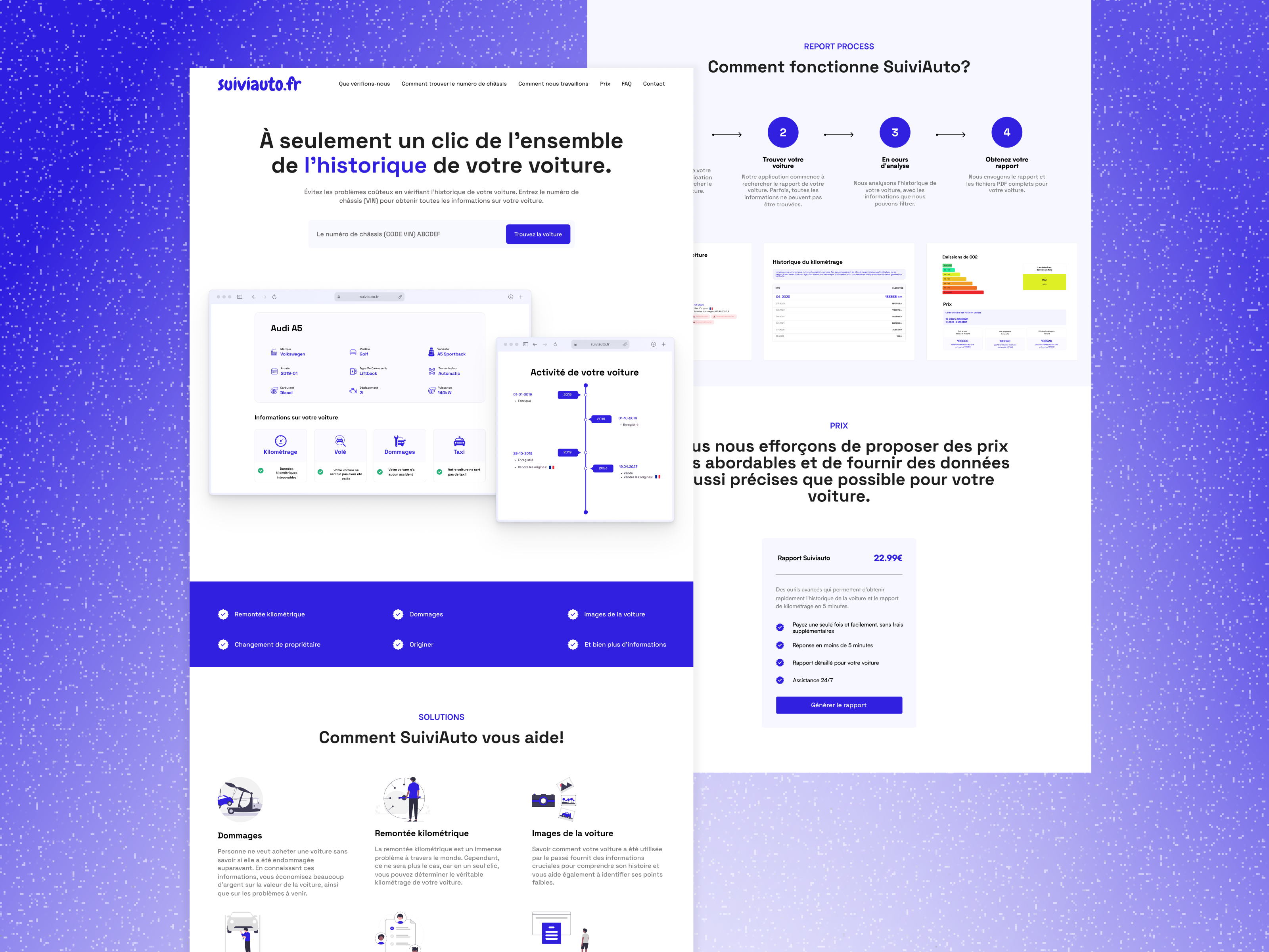 Suiviauto - Landingpage design by Blerton Shala